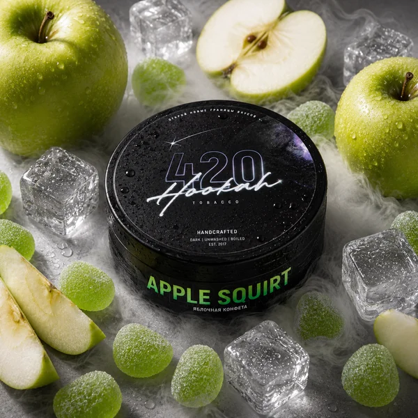 Тютюн 420 Classic Apple Squirt (Яблуко Виноград) 100 гр