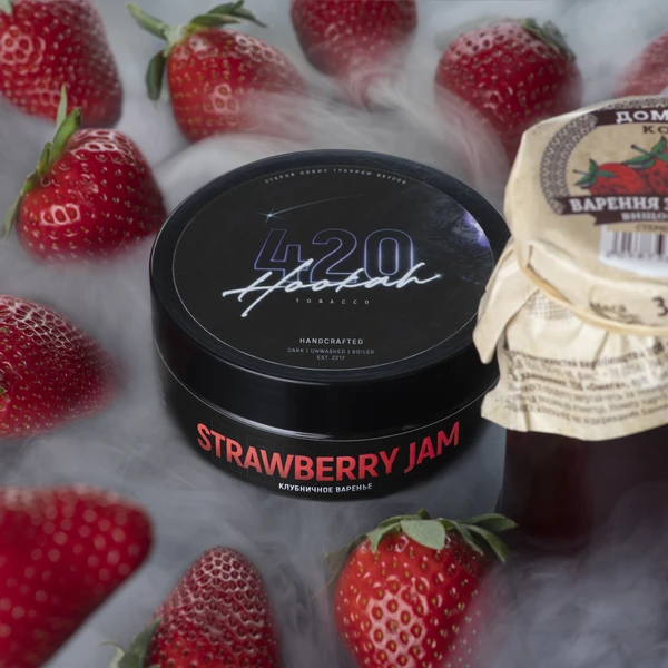 Тютюн 420 Classic Strawberry Jam (Полуничне Варення) 100 гр