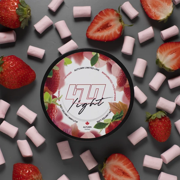 Тютюн 420 Light Strawberry Marshmallow (Полуничний Маршмелоу) 100 гр