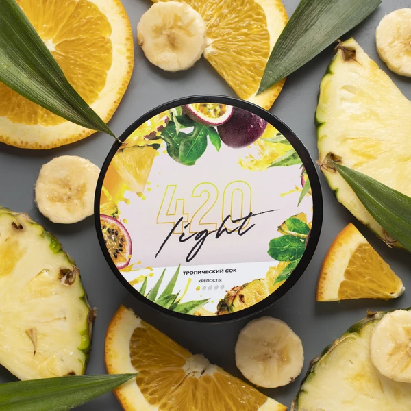 Тютюн 420 Light Tropical Juice (Тропічний Сік) 100 гр