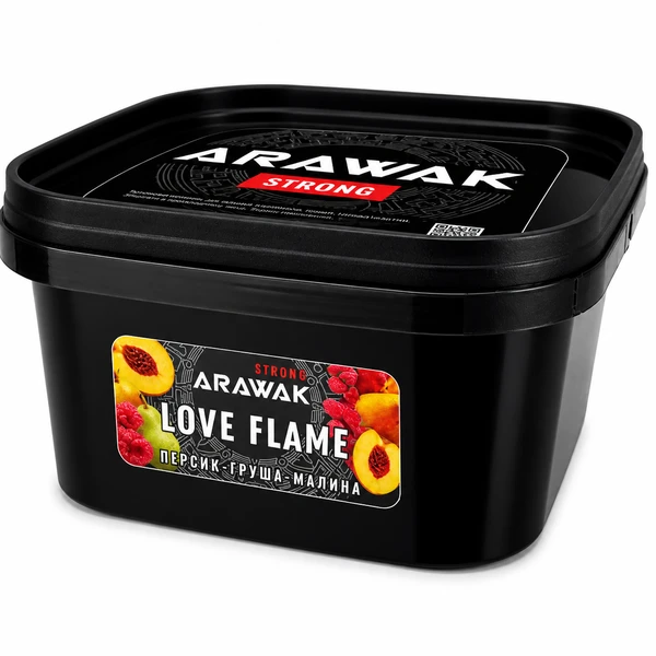 Тютюн Arawak Strong Love Flame (Персик-груша-малина) 200 гр