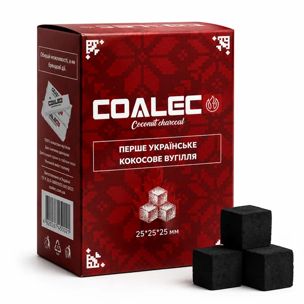 Вугілля кокосове Coalec, 1 кг